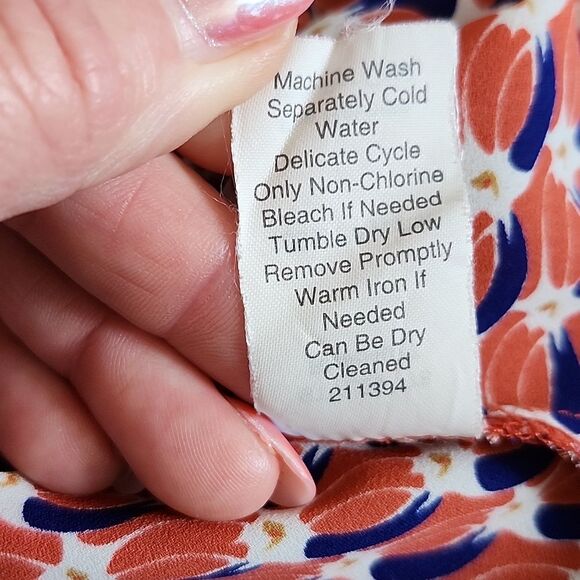 CAbi Style #778 Dream Day Peplum Tank Top, Back Zipper, Smocked Sides, 8 - Picture 7 of 7